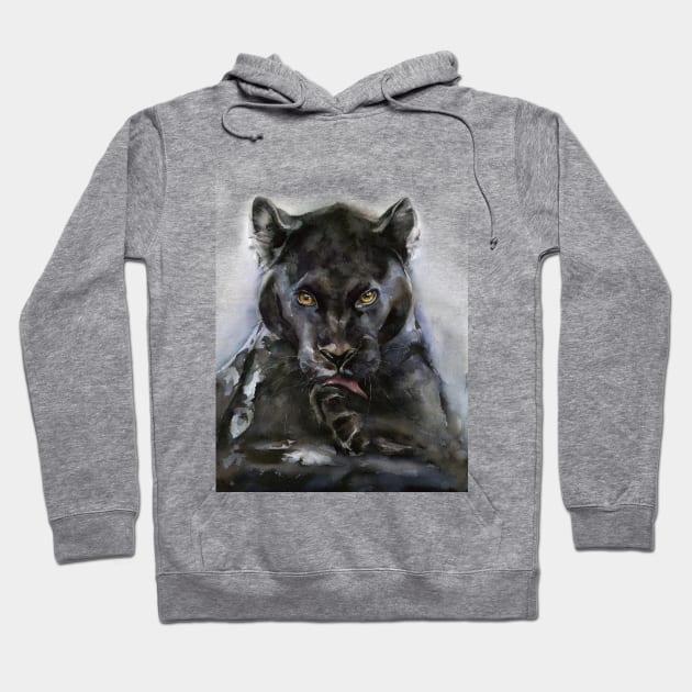 Black Panther Hoodie by Kira Balan